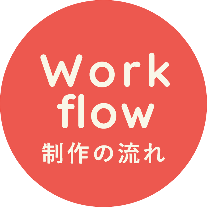 WORK FLOW 制作の流れ